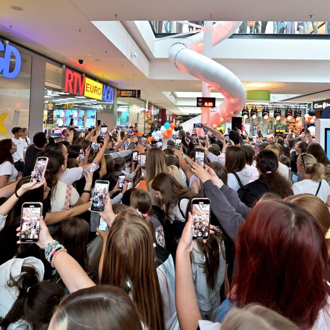 Otwarcie zjeżdżalni w Galerii Echo