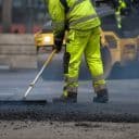 zdjęcie przedstawia remont drogi