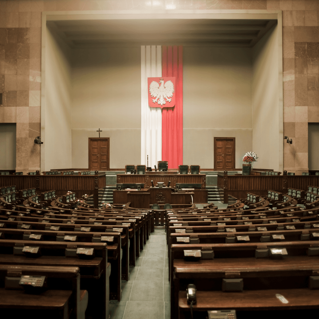 zdjęcie przedstawia pusty sejm